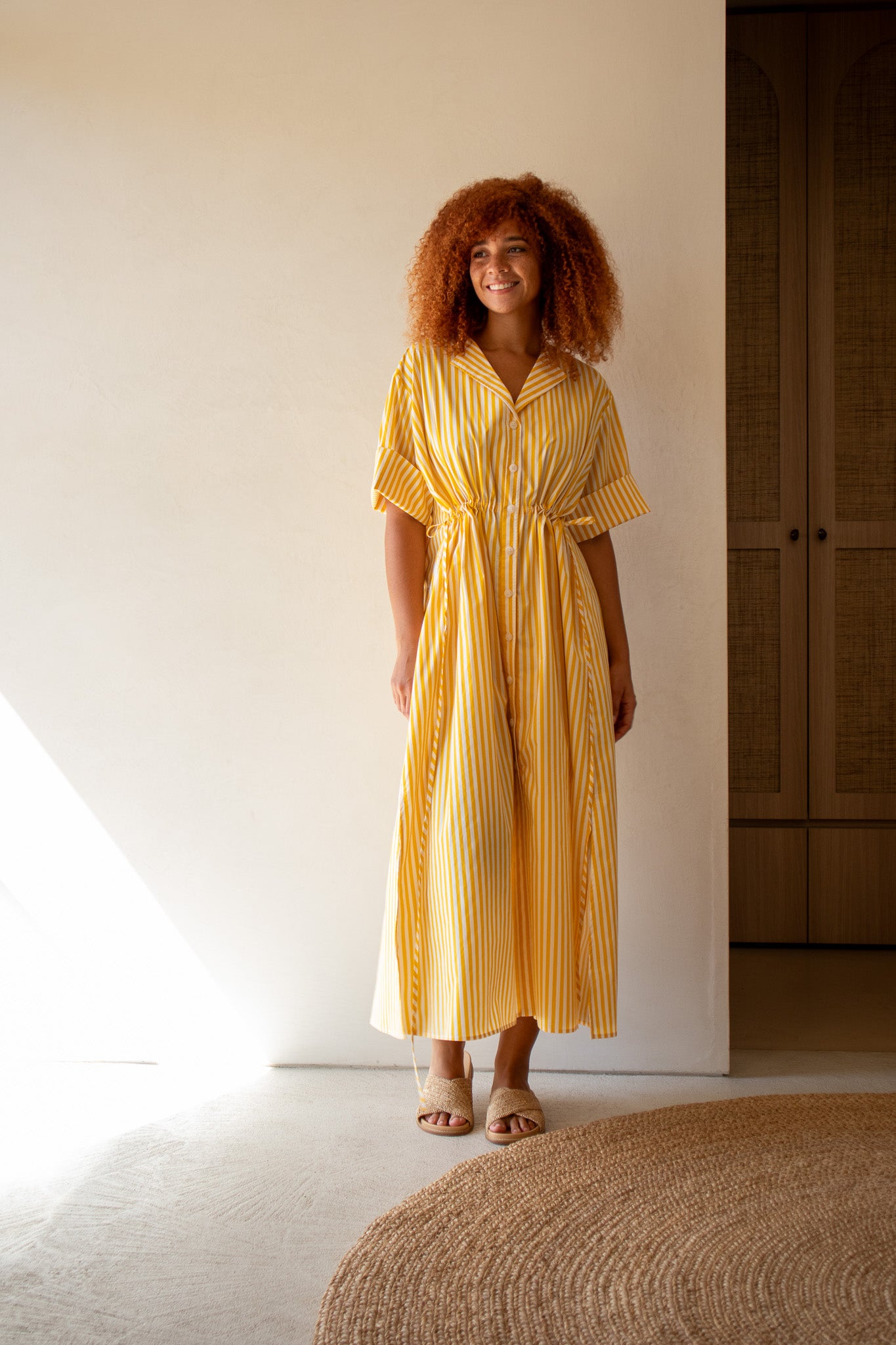 Leon Dress - Citrus Stripe